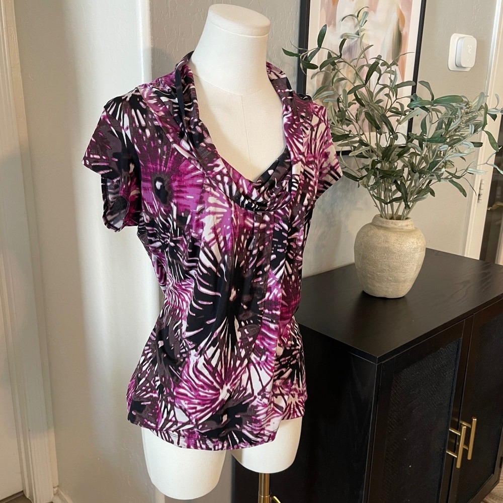 Flirty Bold Indie Flowy Pink Tie-Dye Tee - Picture 3 of 7